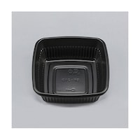 シーピー化成 二段弁当容器 本体 BF210 黒 50枚入 004468034 004468034 1パック