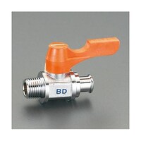 アズワン R 1/2”x12.0mm ミニボールバルブ(ドレン用) EA425BD410 EA425BD410 1個