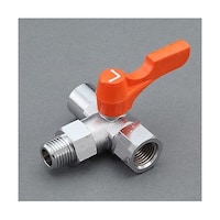 アズワン R 1/4”xRc1/4”xRc1/4” 三方ミニボールバルブ EA425BT102A EA425BT102A 1個