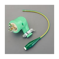 アズワン AC100V/15A L型プラグ(2P・接地2P兼用) EA940BA38 EA940BA38 1個