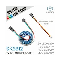 M5Stack SK6812搭載 防水RGB LEDテー