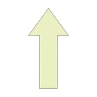 グリーンクロス 蓄光矢印ステッカー 直進 1150411031