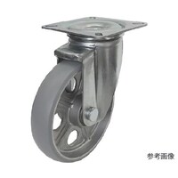 ユーエイキャスター プレート式 自在 キャスター アルティメットウレタン 車輪径150mm PMタイプ PMS型 取付寸法94×94(87×87) PMS150AUU PMS150AUU 1個