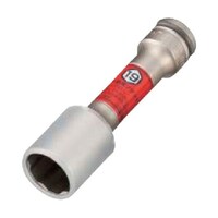 TONE インパクト用プロテクター付クイックフィット薄形ロングホイルナットソケット(自動車整備用) 対辺寸法19mm 3APQF19LN 3APQF19LN 1個