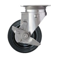 ハンマーキャスター SUS サイドSP付 ゴム車125mm 313SRU125 313SRU125 1個