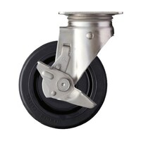 ハンマーキャスター SUS サイドSP付 ゴム車150mm 313SRU150 313SRU150 1個