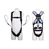 藤井電工 スマートハーネス ツインランヤード付き ロック機構付き巻取式コルトリトラ 黒 Mサイズ THSM5102CR93SVOTBLKBKM2R23BX THSM5102CR93SVOTBL 1本