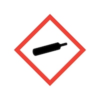 セーフラン安全用品 GHSラベルステッカー 高圧ガス 20×20mm 500枚 J2525S