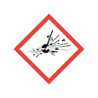 セーフラン安全用品 GHSラベルステッカー 爆発物 40×40mm 500枚 J2523M