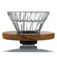 HARIO V60透過ドリッパーオリーブウッド VDGR01OV 1個