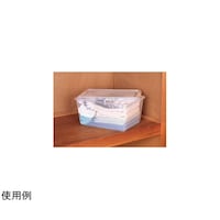 アイリスオーヤマ クリアBOX クリア/ホワイト 内寸:295×445×245mm 6個 CB38