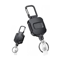 カラビナ付きリールストラップ ワイヤータ