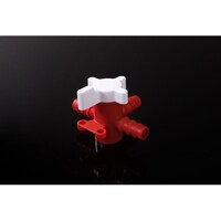 アズワン PP 3方ストップコック 軟質チューブ内径8mm OB860608 OB860608 1個