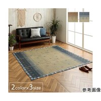 アズワン い草ラグ カーペット夏用 ブルー 約180×240cm 1061930044104 1061930044104 1個