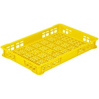 岐阜プラスチック工業 トレー、めんコンテナー イエロー 外寸(mm):712×462×177 内寸(mm):662×422×170 T48 Y 1個