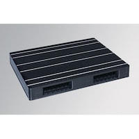 岐阜プラスチック工業 リスパレットJCKタイプ タイプ:両面使用型(Rリバーシブルタイプ)(表・裏同形状)外寸(mm):900×1200×145 JCKR2090120 ブラツク 1個