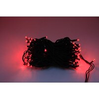 アズワン LEDストレートライト 100球 10m 赤 黒ケーブル LXS10010M100V8TCY10RMYCRBKR LXS10010M100V8T 1式