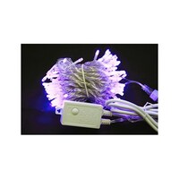 アズワン LEDストレートライト 100球 10m 紫 透明ケーブル LXS10010M100V8TCY10RMYCRCLM LXS10010M100V8T 1式