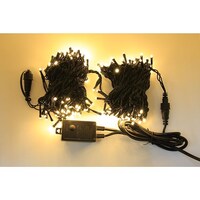 アズワン LEDストレートライト 200球 20m 温白 黒ケーブル LXS20020M100V8TCY5RMYCRBKM LXS20020M100V8T 1式