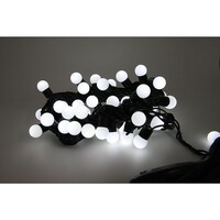 アズワン LEDストレートライト 50球 5m 球状 白 黒ケーブル LXS505M100VYQ1TCY10RMYPWW LXS505M100VYQ1T 1式