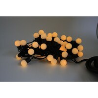 アズワン LEDストレートライト 50球 5m 球状 黄色 黒ケーブル LXS505M100VYQ1TCY10RMYPWY LXS505M100VYQ1T 1式