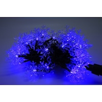 アズワン LEDストレートライト 雪 青 50球 5m 黒ケーブル LXS505M100VDECO1TCY10RMYPWSCB LXS505M100VDECO 1式