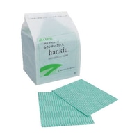 東京メディカル 業務用ふきん ハンキー 35x30cm グリーン 100枚入 FT132 1袋