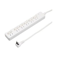 ヤザワ 雷ガード付6個口節電タップ1mホワイト H8KS661WH H8KS661WH 1個