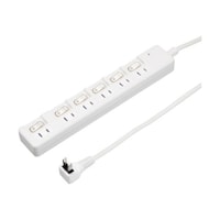 ヤザワ 雷ガード付6個口節電タップ3mホワイト H8KS663WH H8KS663WH 1個