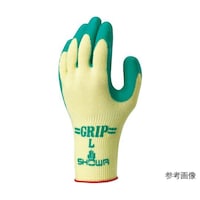 ショーワグローブ 天然ゴム背抜き手袋 まとめ買い グリップ(ソフトタイプ)5双パック グリーン Mサイズ NO310M5P