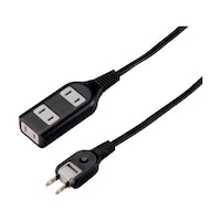 ヤザワ 耐トラ付タップ3個口10mブラック Y02S3010BK Y02S3010BK 1個