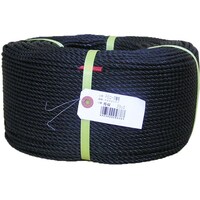 ユタカメイク PEロープ巻物 ブラック 4mm×200m PE84 PE84 1個