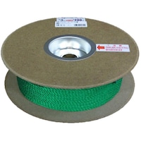 ユタカメイク PEカラーロープドラム グリーン 3mm×200m RE73 RE73 1巻