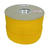 ユタカメイク PEカラーロープドラム イエロー 6mm×200m RE100 RE100 1巻
