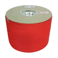 ユタカメイク PEカラーロープドラム レッド 6mm×200m RE101 RE101 1巻