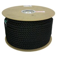 ユタカメイク PEカラーロープドラム ブラック 12mm×100m RE64 RE64 1巻