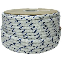 ユタカメイク エステルWブレードドラム 紺白 12mm×100m RA66 RA66 1巻