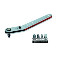 アネックスツール ベントアップヘッド型オフセットラチェットドライバー ビット5本組 428 428 1セット