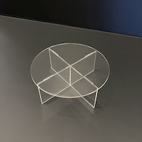 アズワン アクリル組立式丸型ステージ 直径20cm 61810222 61810222 1個