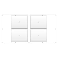 アズワン フェンスポケット 400×500標識 4枚用 383761 383761 1個