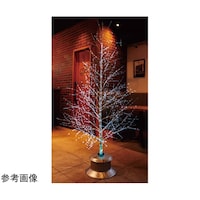 アズワン ホワイトブランチファイバークリスマスツリー高さ180×幅85cm 382822 382822 1本