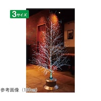 アズワン ホワイトブランチファイバークリスマスツリー高さ210×幅95cm 382823 382823 1本