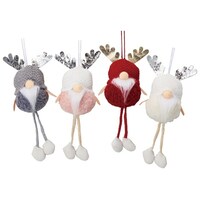 アズワン 4個セット トムテオーナメント 北欧風足ブラ 383812 383812 1セット