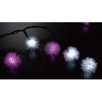 アズワン LEDケサランパサランストレートライト ピンク/ホワイト 100球 385142 385142 1本