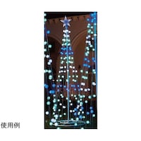 アズワン LEDタワーツリー 綿毛 アイスブルー