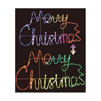 アズワン LEDチューブライト メリークリスマス W74×H42cm 屋外使用可 387511 387511 1台