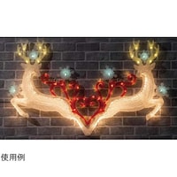 アズワン LEDモチーフライト ハートトナカイ 屋外使用可 387641 387641 1台