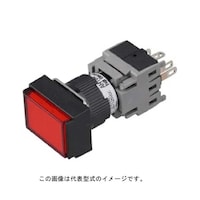 富士電機 コマンドスイッチφ16 長角平形照光押しボタンスイッチ 赤 AH164TLR11E3