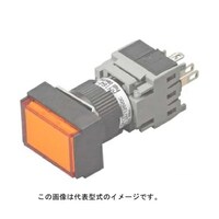 富士電機 コマンドスイッチφ16 長角平形照光押しボタンスイッチ アンバー AH164TLO11E3