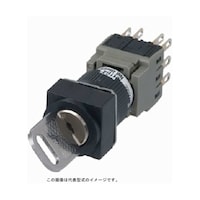 富士電機 コマンドスイッチφ16 長角キー型セレクタスイッチ AH165J2A11A AH165J2A11A 1個